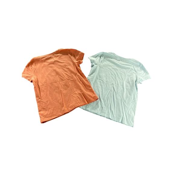 Cat & Jack Girls Black White Set of 2 T-Shirt Bundle Youth Size Medium 8 - Picture 2 of 5